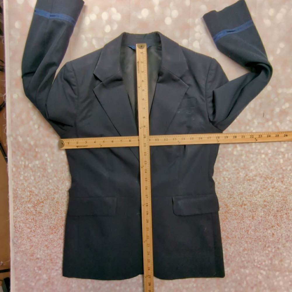 US Airways Navy Blue Women's Suit, Poly Wool Blend, Size 4 - Picture 8 of 16